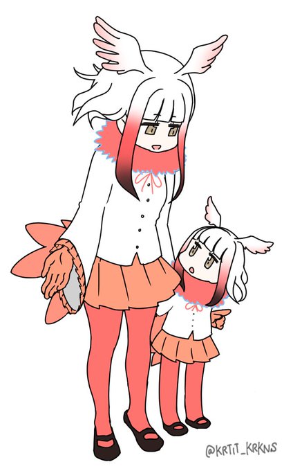 目にハイライトが戻りつつあるトキちゃんと仔トキちゃん
「まま...あのひとだれ?」
「おとうさんよ」
『チチチ違ウヨ ボクハ知ラナイヨ』 