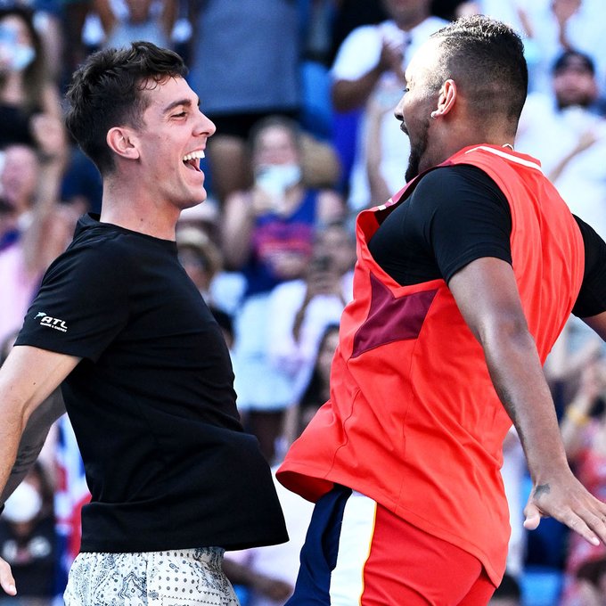 Thanasi Kokkinakis & Nick Kyrgios reach the doubles semifinals at the Australian Open.