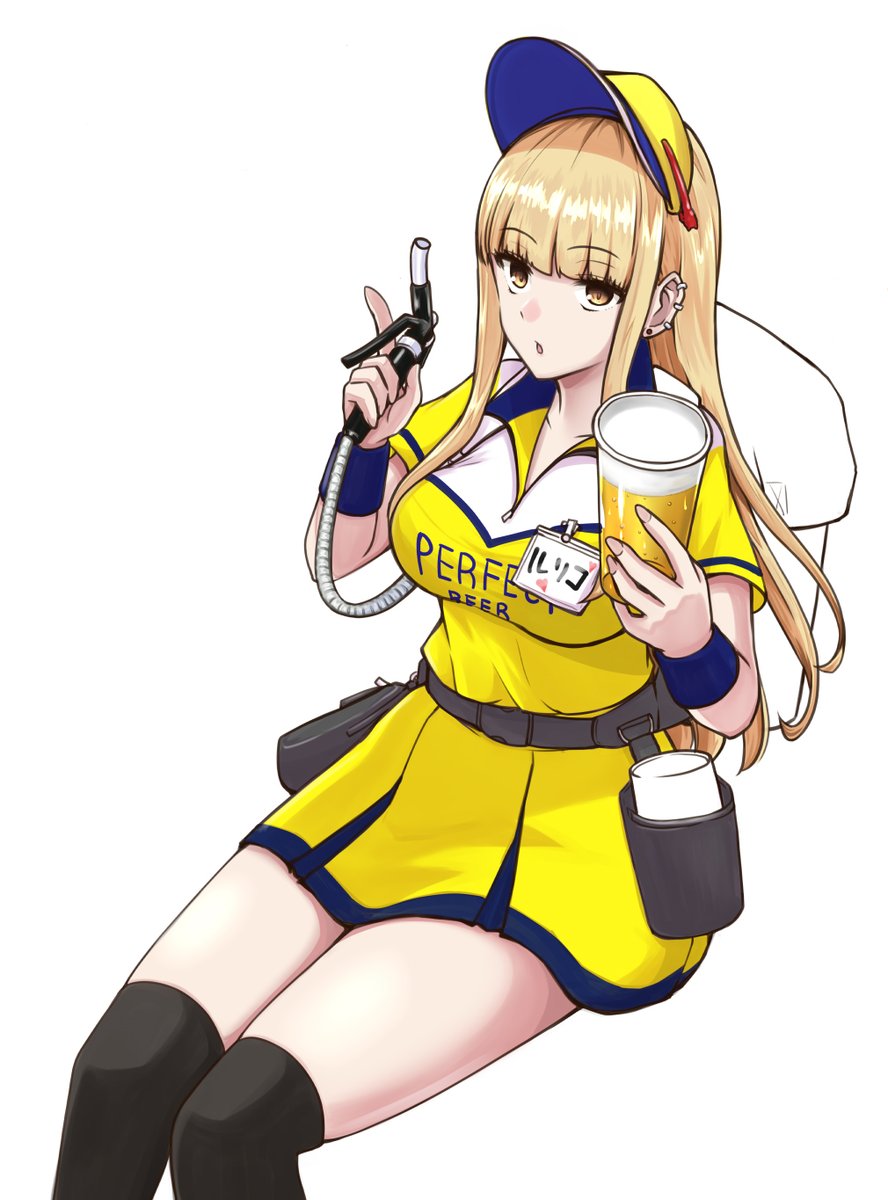 「連載開始前に描いた売り子さんユニフォームのデザイン候補です。#ボールパークでつか」|須賀達郎⚾️ボールパーク10巻6/22発売のイラスト