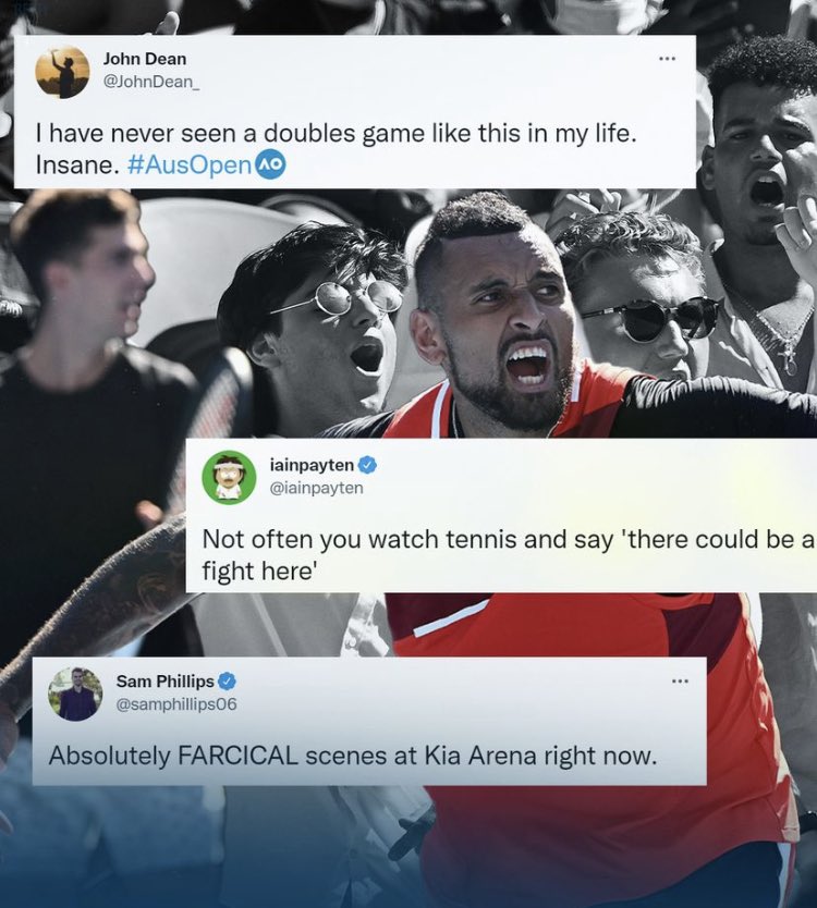 Team Special K could have a whole Netflix series of their own

#ausopen #kyrgios #kokkinakis #bbctennis #AustralianOpen