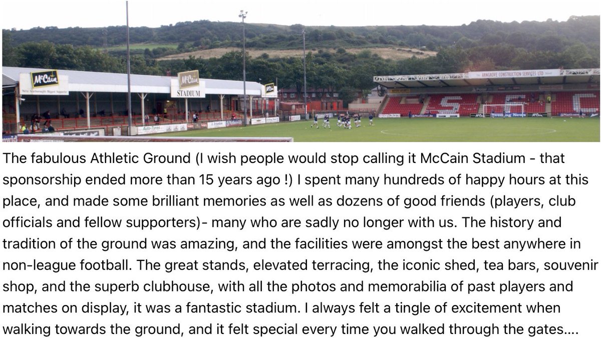 The old Scarborough FC ground