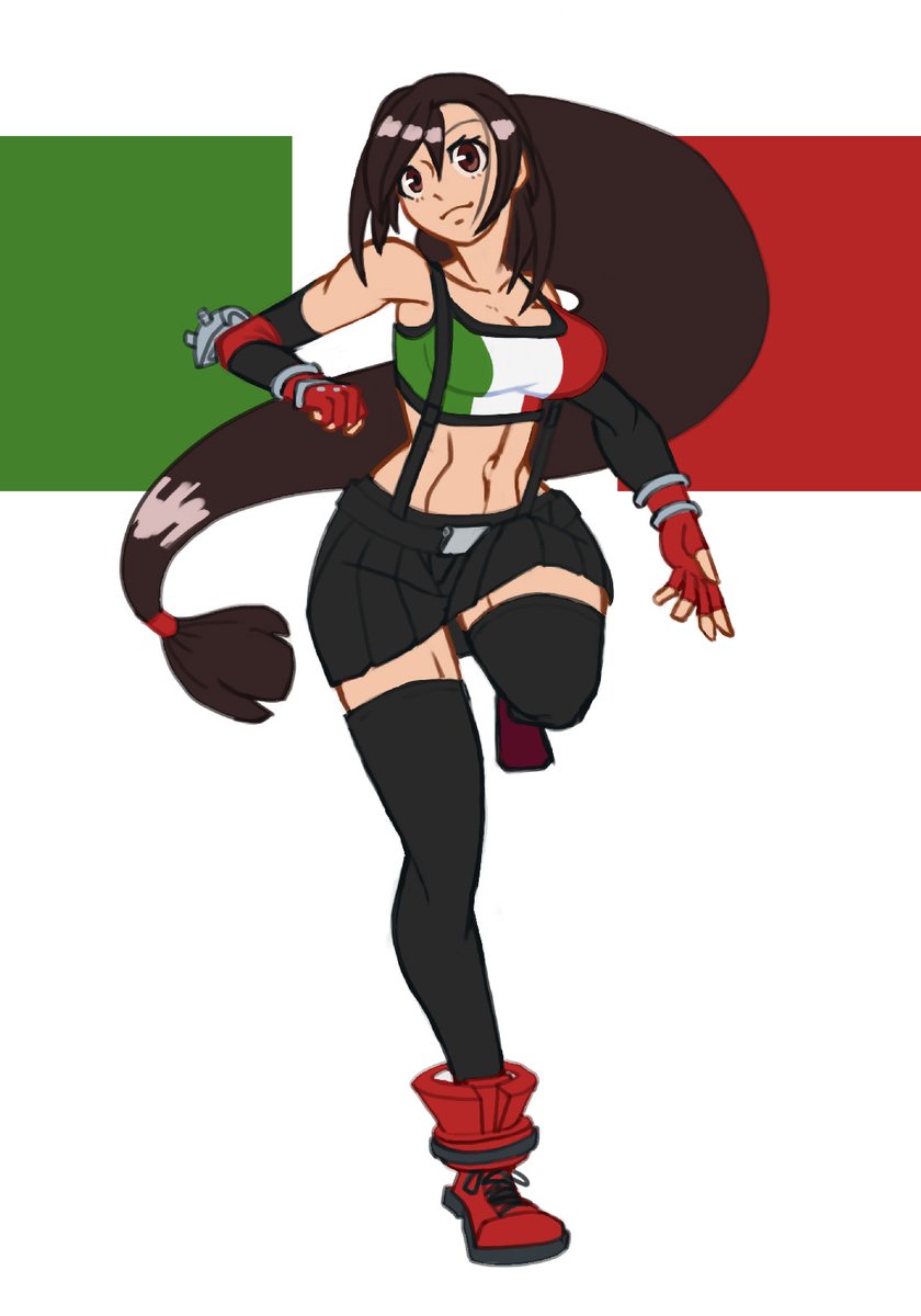 kinekun_'s tweet photo. Obligatory edit to the Tifa post 🇮🇹

#TifaLockhart #Tifa #FinalFantasy7 #FF #FF7 https://t.co/MWNRpHqZhj