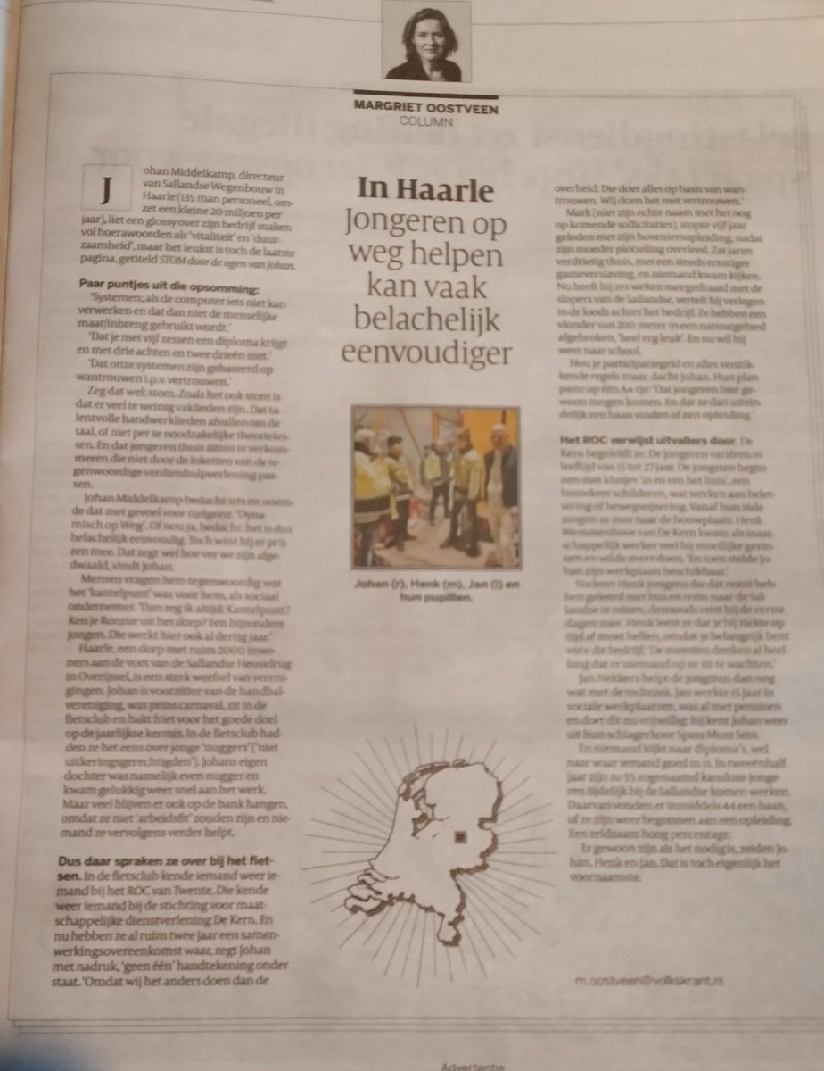 makesabe's tweet photo. Sallands Noaberschap, vandaag in de landelijke @volkskrant .  Vertrouwen ipv wantrouwen, dan bereik je vaak veel meer. https://t.co/gt4JMP1I6M