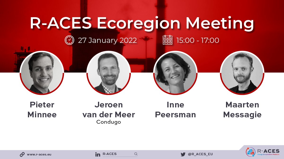 ❗️Check out how you can start your #energycooperation project! Get to know the R-ACES #EnergyManagmentPlatform & don't miss the talks & succes stories from the Netherlands & Belgium this Tursday! 

🌐eventbrite.co.uk/e/r-aces-ecore…

#Ecoregion #HeatExchange #EnergyTransition #Tools