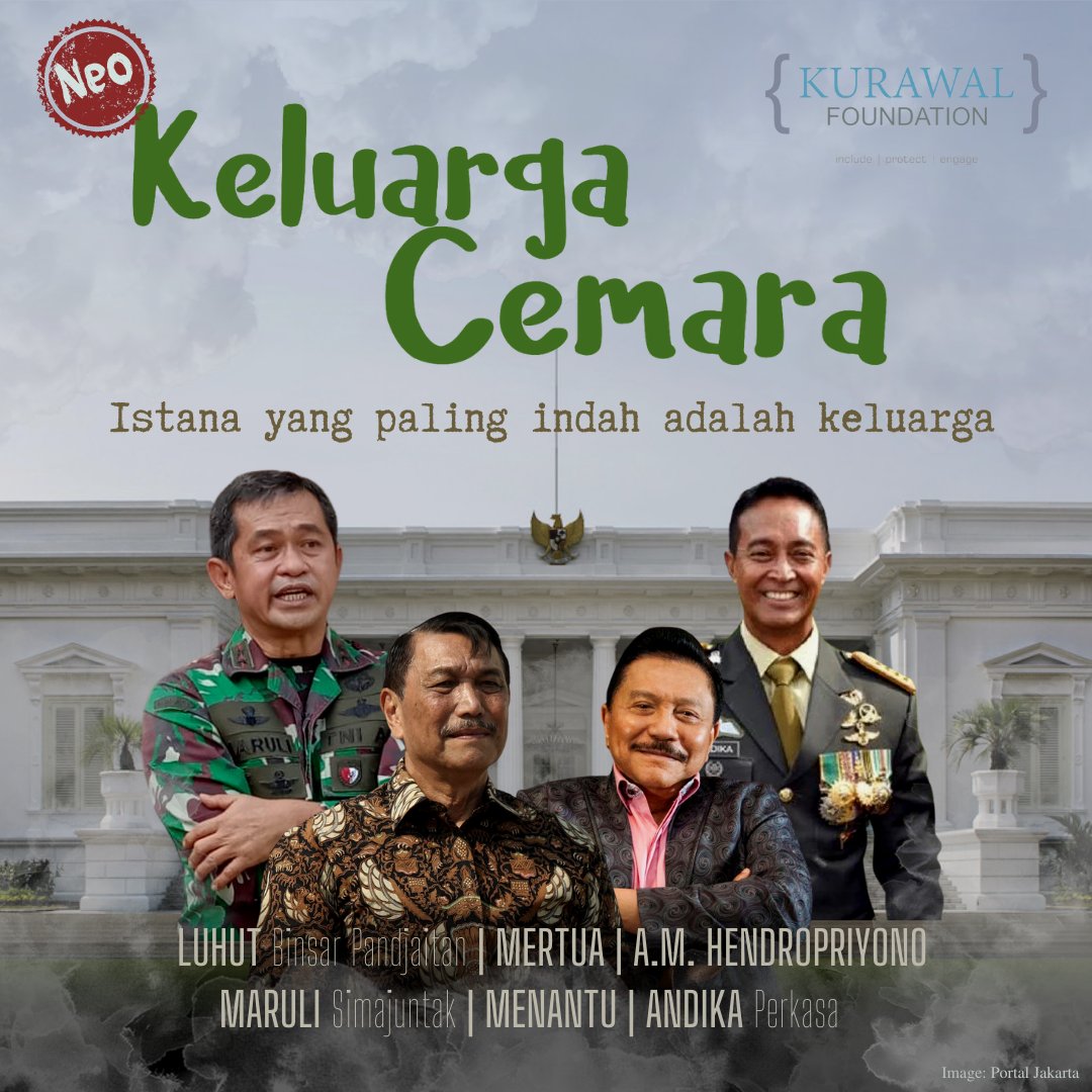 MERTUA ADALAH KOENTJI! 

Menantu LBP, Maruli Simanjuntak (harta Rp51,6M), dilantik sbg Pangkostrad oleh Panglima TNI, Andika Perkasa (harta Rp179M), menantu dari Hendropriyono. Ini makin menegaskan di rezim orang baik harta &amp; keluarga adlh kunci meraih jabatan. 

Miskin? Go away!