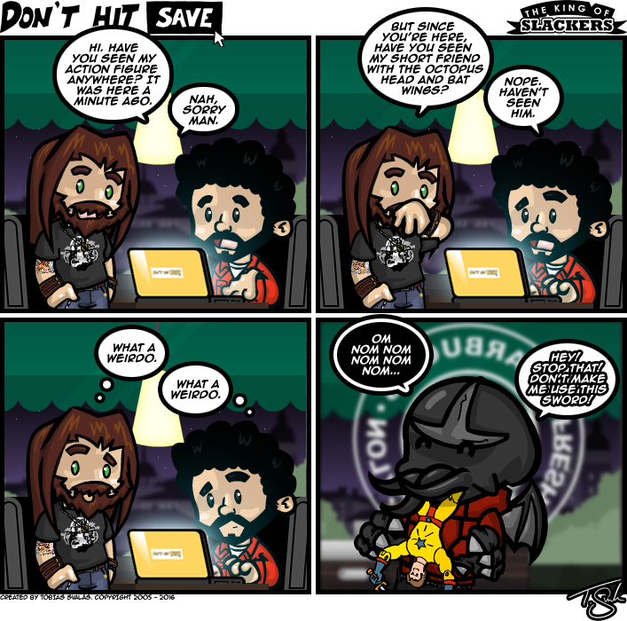 TobbeTiger's tweet photo. Have you seen my action figure anywhere? 💻

One of many times I've had my great buddy Jeff of @donthitsave make a guest appearance. 

check out his stuff and show him some love!
https://t.co/hswp9US2z5

#digitalcomic #comic #webcomics #webcomicart #comics #comicstrip #art https://t.co/mjiMVmhwhN