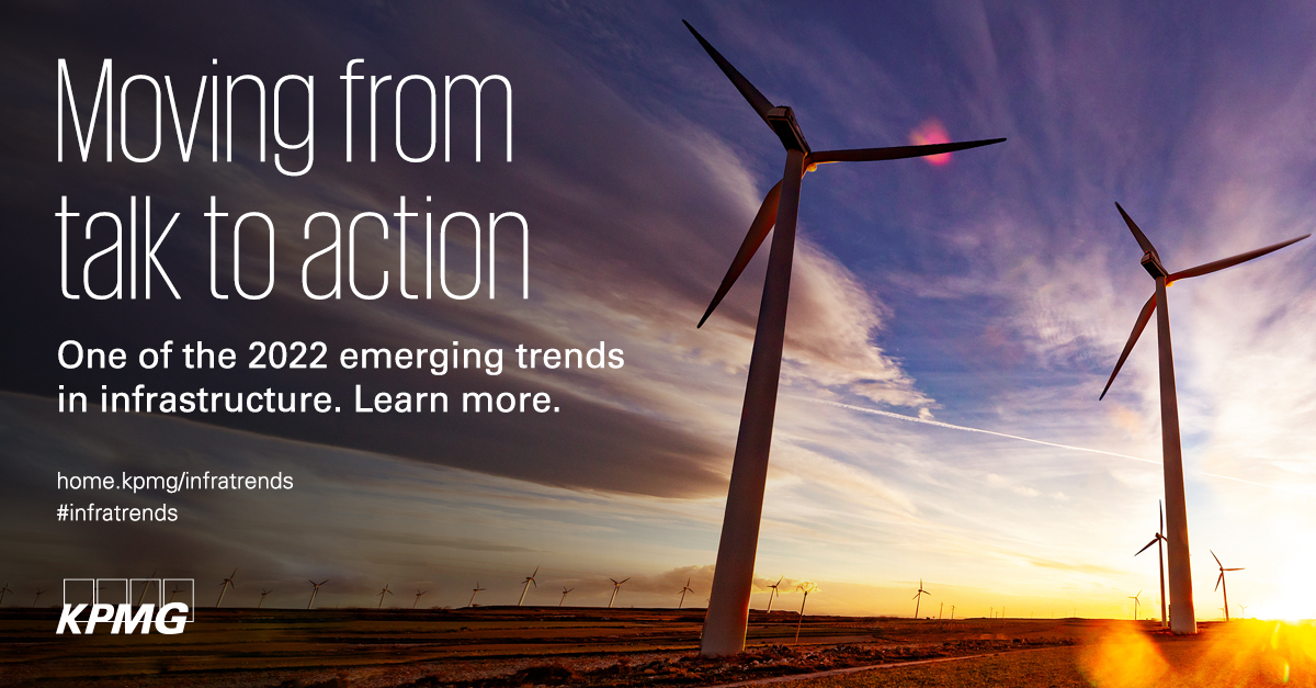 KPMG_Ireland's tweet photo. What are infrastructure organisations doing to address the climate crisis? Read Emerging trends in infrastructure to find out. #infratrends
https://t.co/KseSwUgdqO https://t.co/CWGLYy6EjT
