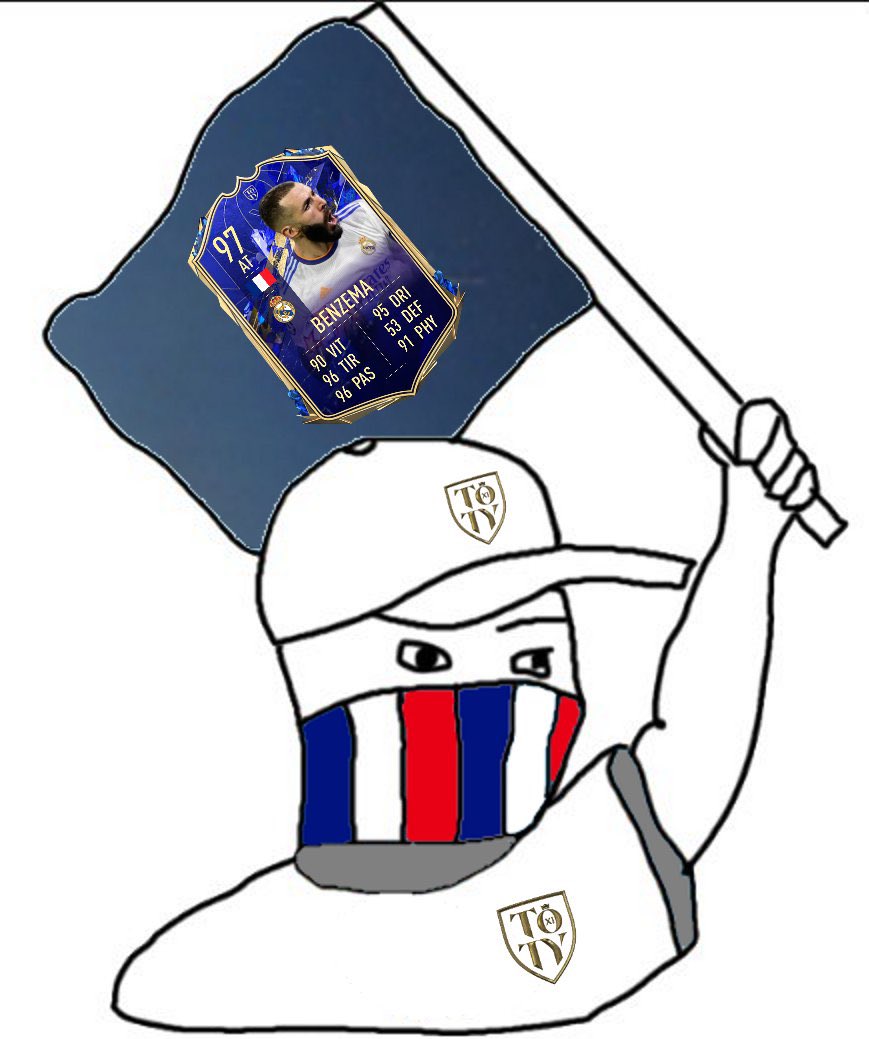 ✊ Face à la racaille anglaise, lançons la propagande Benzema TOTY ! 

Tweetez en masse pour le Fumier ! ⚔️

🗣 #KB9TOTY #BenzemaTOTY 🇫🇷