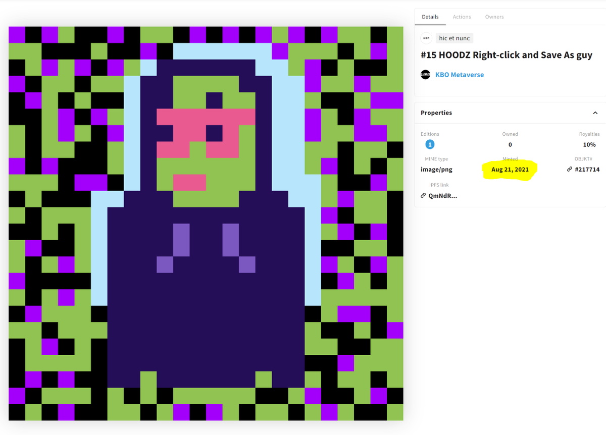 H00DZ24's tweet photo. HOODZ - remixing @XCOPYART since before it was cool
https://t.co/7JkUDaibN6
#HOODZ #XCOPY #RightClickSaveAsGuy #cryptoartist https://t.co/MCz7oEdWVl