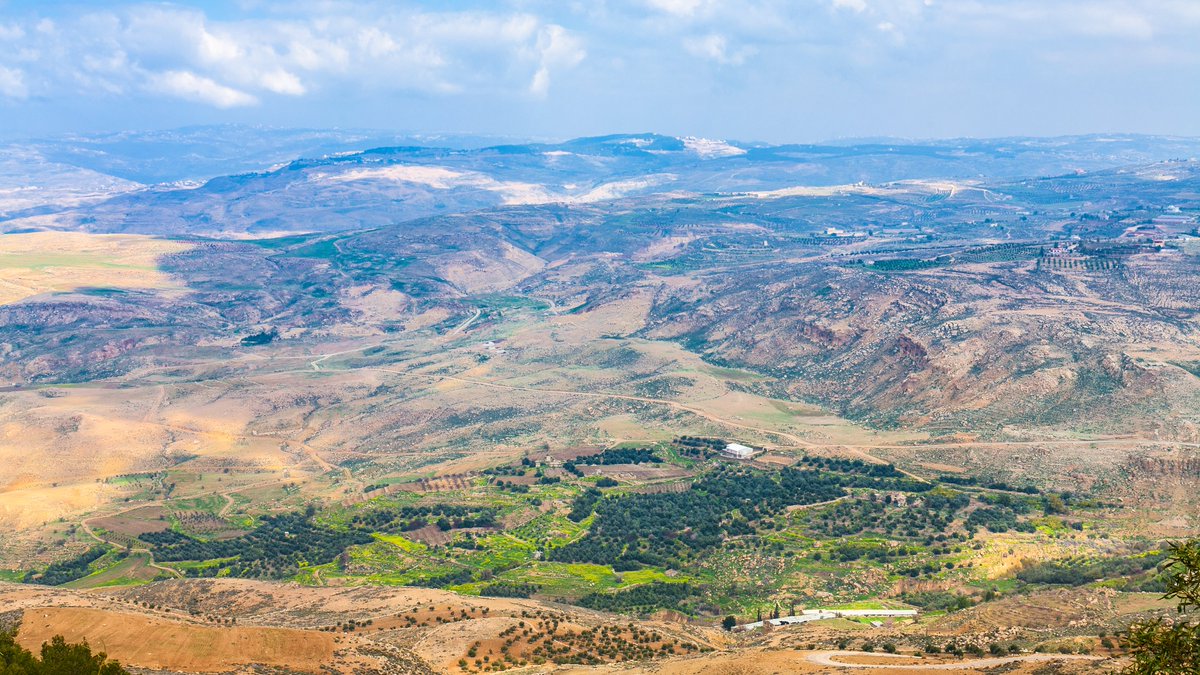 HananyaNaftali's tweet image. This is the view of the Holy Land from Mount Nebo in Jordan. 

Mount Nebo is mentioned in the Bible as the place where Moses was granted a view of the Promised Land before his death.