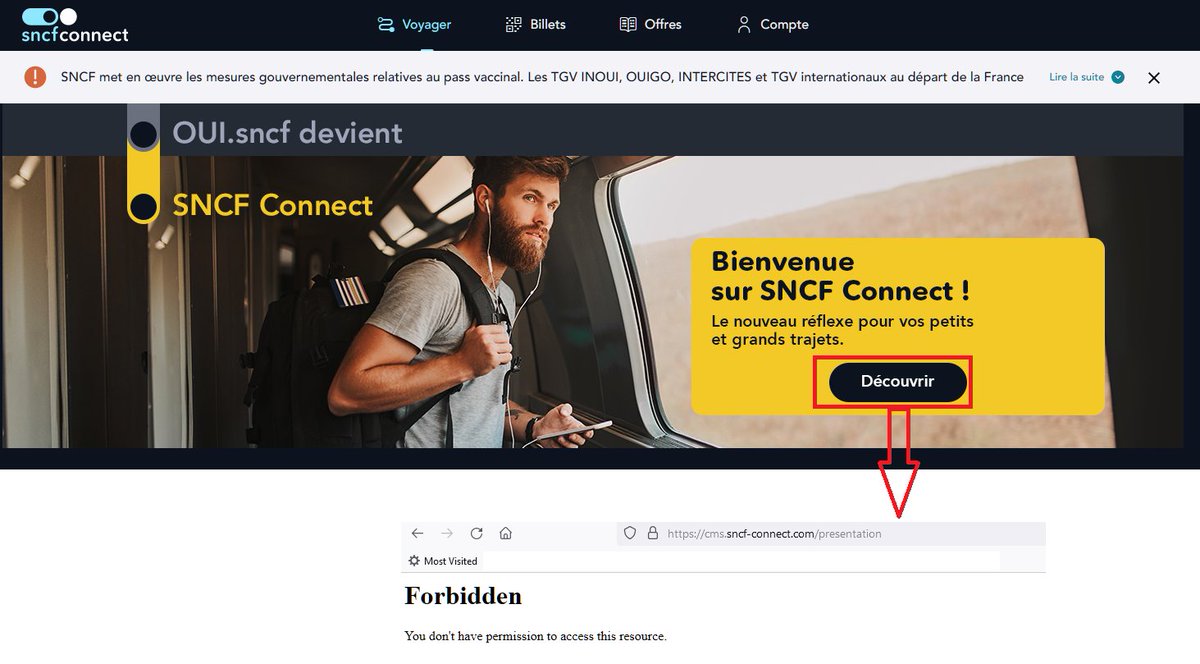 oui.sncf qui devient sncf connect, ok, et je clique sur Decouvrir... (#ausecours cc: <a href="/sncfconnect/">SNCF Connect</a> )