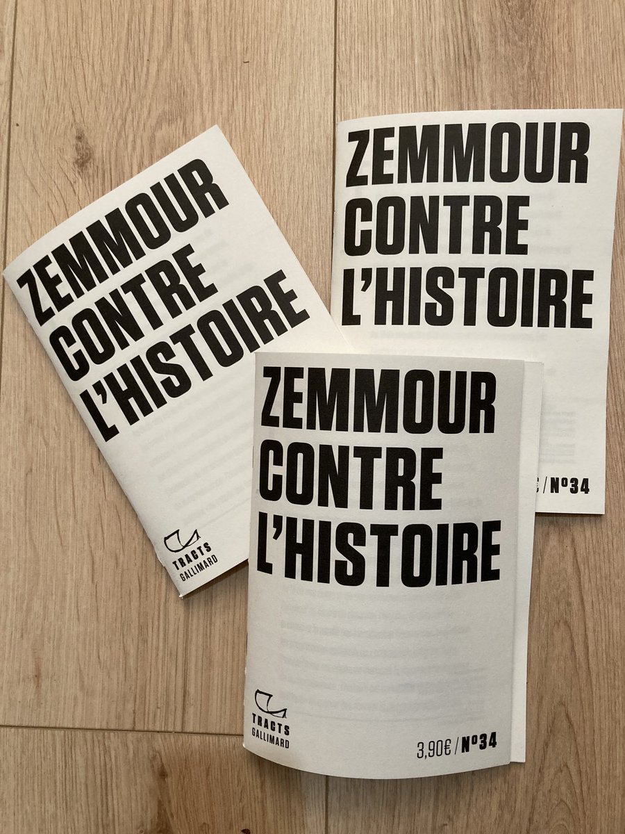 Déjà là, mais en librairie le 3 février. Une réponse collective (17 historiennes et historiens) pour faire de l’idéal de vérité et du gouvernement de la raison des réponses à la haine, à l’imposture et à la déformation du passé
