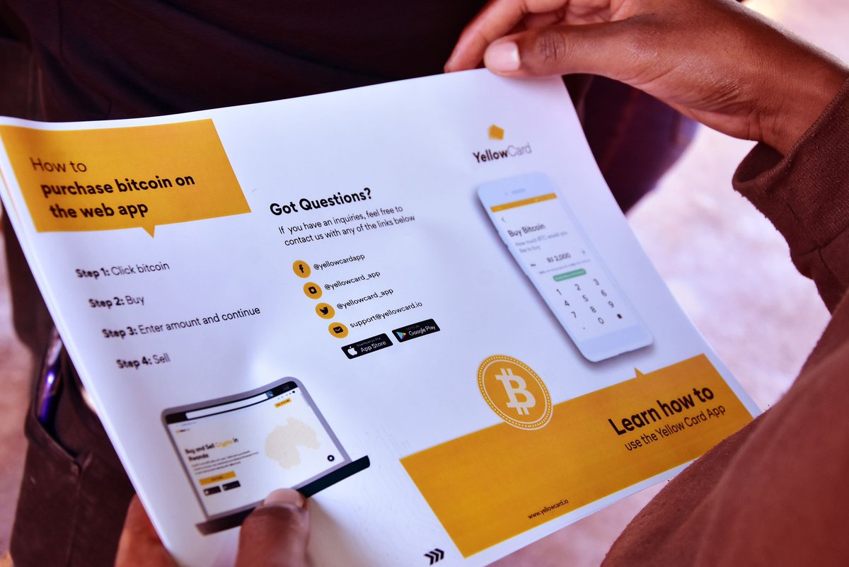 yellowcard_app's tweet photo. π·πΌ We recently held a brand ambassador activation in Kigali, Rwanda. Here are some photos from that event. πKeep it Yellow Card! #Rwanda #brandambassadorprogram #gocryptowithyellowcard https://t.co/LXK5wQa4mw