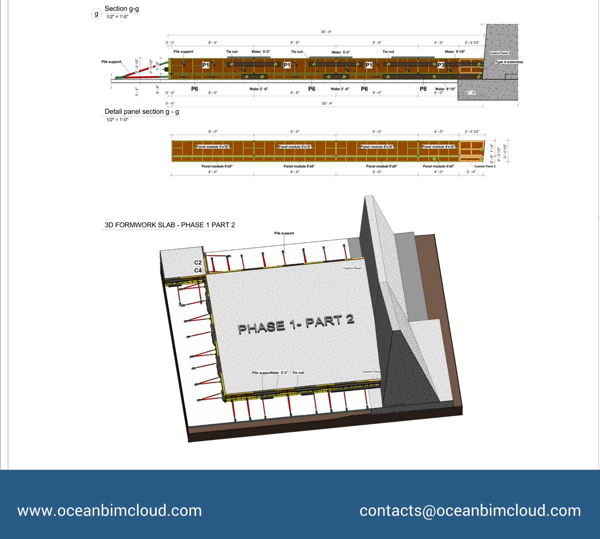 oceanbim's tweet image. We are happy to share with you the #slabformwork drawings we have completed for a client in the US.
We are oceanBIM, provide high-quality #formworkdrawings, #pourmapdrawings for your project.
Email: contacts@oceanbimcloud.com
Website: oceanbimcloud.com
Phone: +84973920602