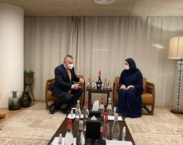 mpo_tweetuje's tweet photo. Pracovní cesta pokračuje 👍 setkání s ministryní pro pokročilé technologie @SarahAmiri1 👉 posílení vzájemné spolupráce 🇨🇿 a 🇦🇪 v oblastech vesmír 🪐, jaderná energetika a umělá inteligence 🤖
#podporaexportu https://t.co/CTojbquaZF