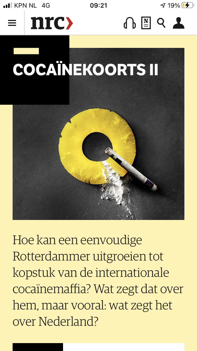 Morgen gaat de tweede reeks van de podcastserie Cocaïnekoorts online. De hoofdpersoon is Piet Costa, een 50-jarige Rotterdammer die door het OM wordt gezien als de opdrachtgever van de martelcontainer. Ik ga er nu over praten bij ⁦<a href="/SpraakmakersOp1/">Spraakmakers | KRO-NCRV</a>⁩