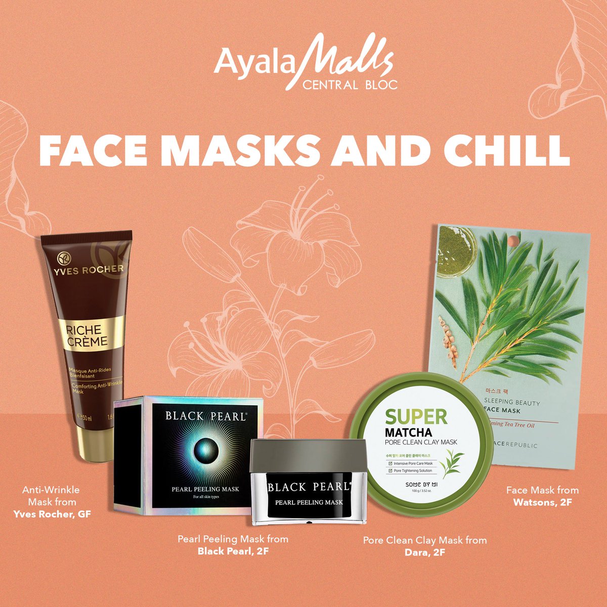 Take advantage of the time staying at home to pamper yourself more! Bring home some facial masks to keep your skin plump and healthy! 

#AyalaMallsCentralBloc #WonderFurther #WellnessWednesday