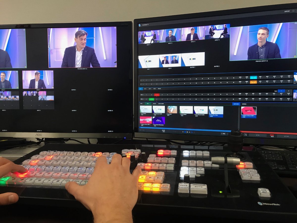 NewsVideoinside's tweet photo. Journée intense de tournage pour les web TV de Netmedia. Declic, Parcours &amp; Emergence sont des chaines de Be a boss avec des diffusions hebdomadaires. https://t.co/DHnIfG4n3x