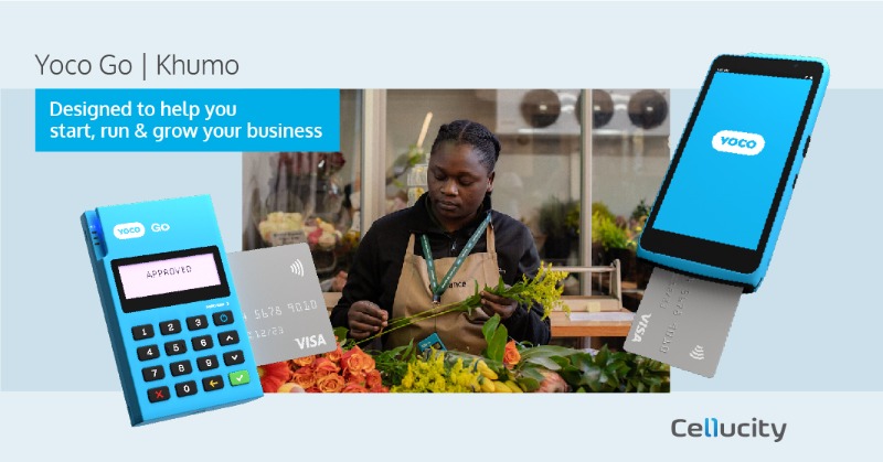 Cellucity's tweet photo. Designed to help you start, run & grow your business.
Buy yours at your nearest Cellucity outlet today from only R299.
The most affordable card machine.
Shop online at https://t.co/RkxOyUP3Xk
@yoco_za
#neverstopstarting #restartwithyoco https://t.co/vFiXNCmZnd