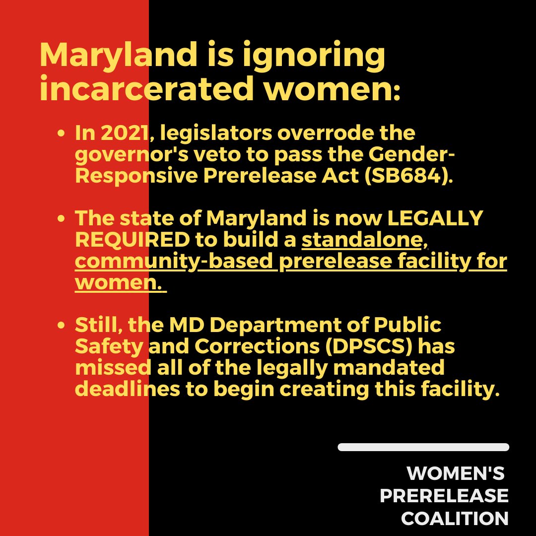 What’s going on with pre-release for women?? <a href="/Willcsmithjr/">Senator Will Smith (District 20)</a> <a href="/jwaldstreicher/">Sen. Jeff Waldstreicher</a> <a href="/jillpcarter/">Sen. Jill P. Carter Emerita</a> <a href="/senatorsusanlee/">MD Sec. of State Susan Lee</a> <a href="/shellyhettleman/">Shelly Hettleman</a> <a href="/ronformaryland/">Senator Ron Watson</a> @charlessydnor3rd