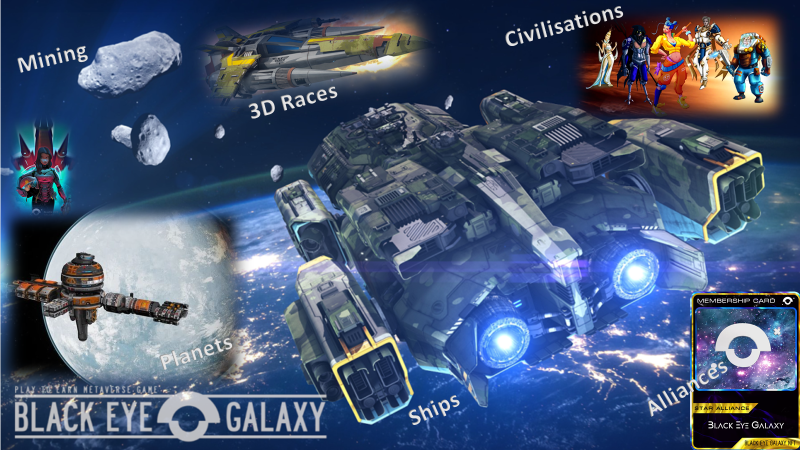 Enrique_Madrid_'s tweet photo. @Natty_Crypto maybe you could have a look at #blackeyegalaxy,a #NFTGame with Planets, Ships and Alliance Cards. 
Soon Ship 3D Races. 
#Metaverse, Civilisations... on the roadmap.
Great partnerships, strong community and MC<5M. 
A gem!
#PlayToEarn $BYG @blackeyegalaxy_ https://t.co/tSsaP9oYds
