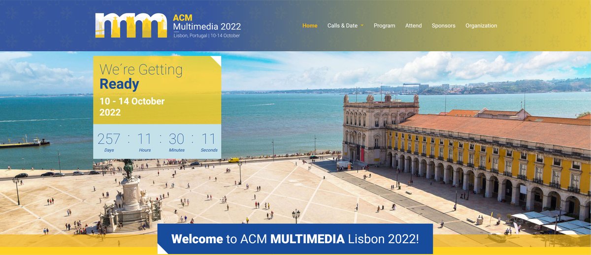 AIMultimediaLab (@aimultimedialab) on Twitter photo #ACMMultimedia2022, Lisbon, Portugal, 10-14 October, 2022 2022.acmmm.org #callforpapers 31st March 2022 2022.acmmm.org/call-for-paper… --- #callforworkshops 1st March 2022 2022.acmmm.org/call-for-works… --- #callforgrandchallenge 12th February 2022 2022.acmmm.org/call-for-grand…
<a href="/acmmm2022/">ACM Multimedia</a>. #ACMMultimedia2022, Lisbon, Portugal, 10-14 October, 2022 2022.acmmm.org #callforpapers 31st March 2022 2022.acmmm.org/call-for-paper… --- #callforworkshops 1st March 2022 2022.acmmm.org/call-for-works… --- #callforgrandchallenge 12th February 2022 2022.acmmm.org/call-for-grand…
<a href="/acmmm2022/">ACM Multimedia</a>.