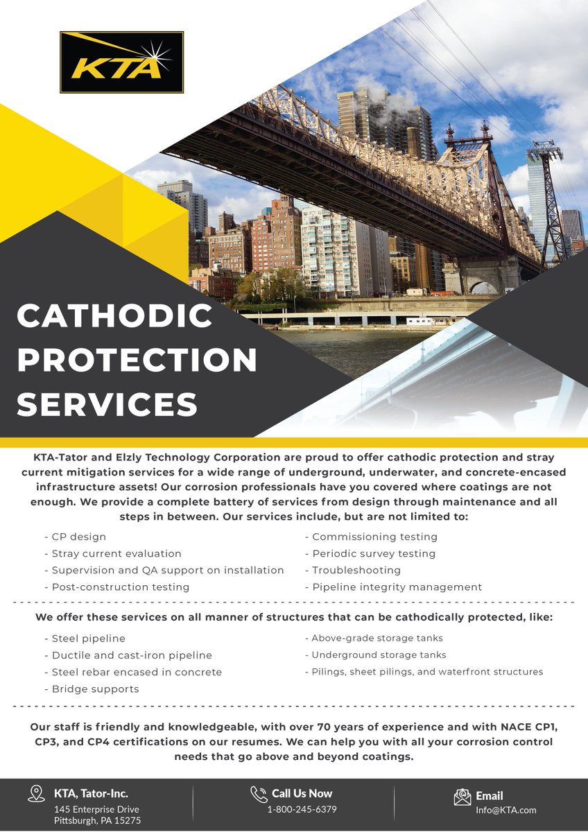 Learn more about KTA's Cathodic Protection Services. Need help in this area?
Visit: kta.com/cathodic-prote…