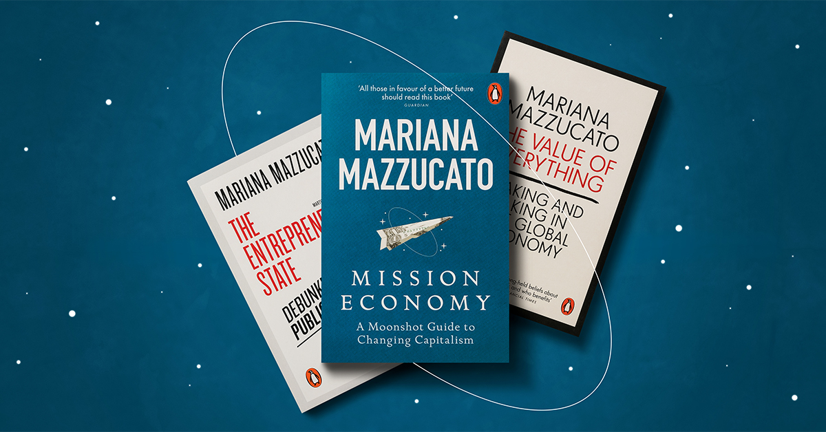 MazzucatoM's tweet photo. Brilliant to see all three of my books together ahead of Mission Economy’s release in paperback on Thursday.

Pre-order yours here: https://t.co/pi5p84YNow

@PenguinUKBooks https://t.co/xT9i5lqWPY