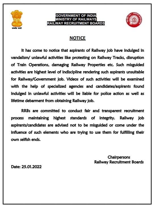 ScamRrb's tweet photo. We want tranding no.1
Another notice be carefull students. 

#RRBNTPC 
#no_cbt_2_in_group_d https://t.co/dEFczzpp1n