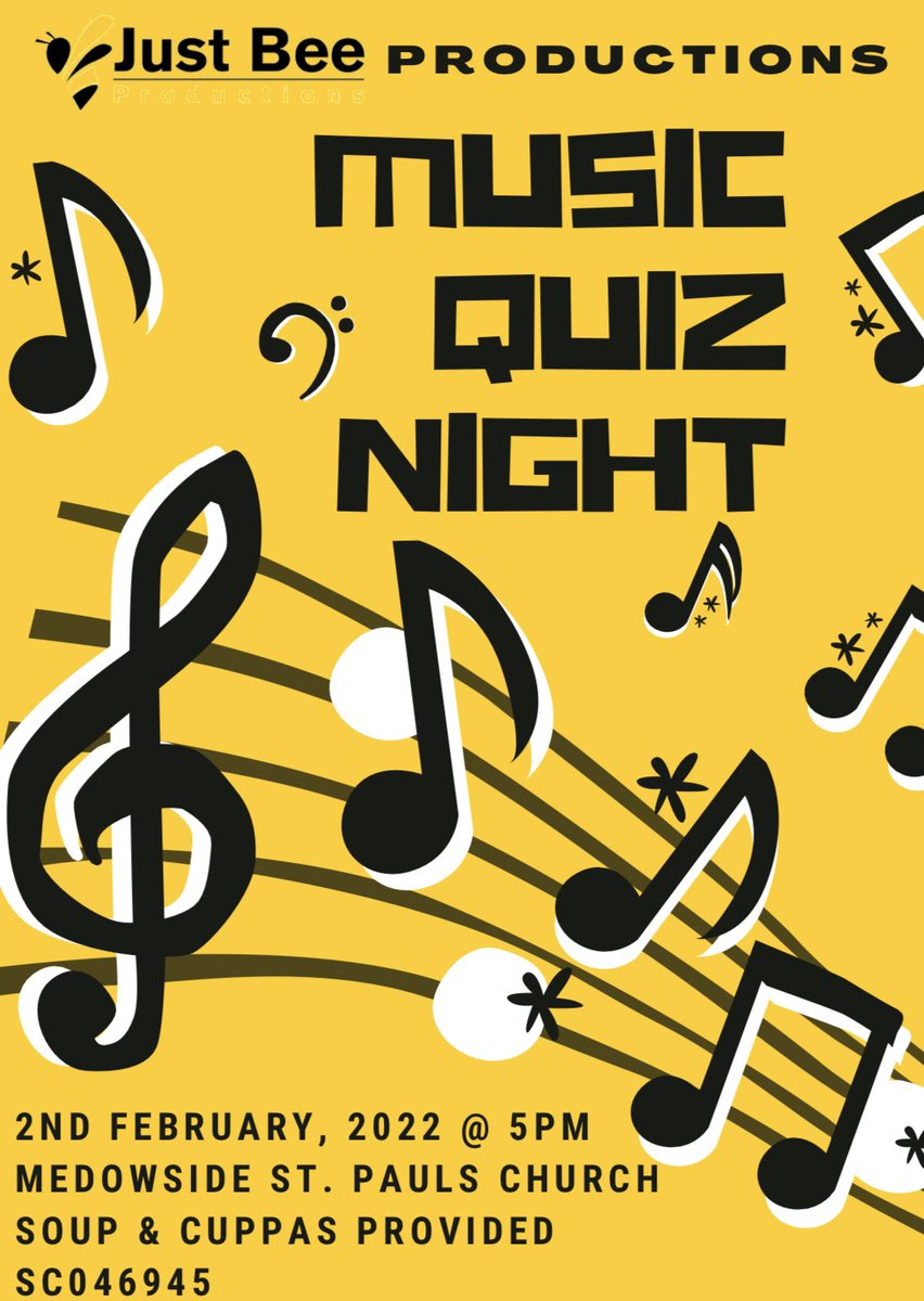 justbeeingyou's tweet photo. Come along…🎤🕺🏼📚✍️

Bingo - on this Friday the 28th January at 11am!

Music Quiz night - Wednesday 2nd February. Doors will be open at 5pm and quiz is on from 5:30 - 7:00pm! 

Both will take place at Meadowside St Paul’s Church DD1 4EH

Will you be one of the lucky winner’s?🏅 https://t.co/NZEleBapkg