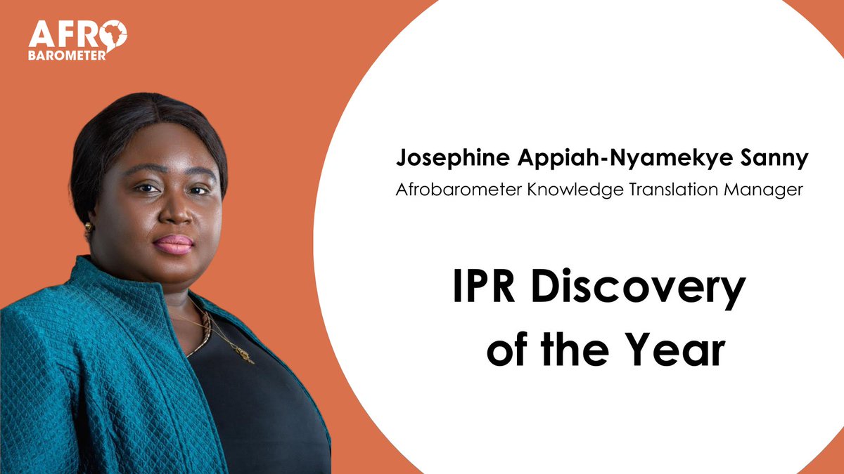 We’re excited to announce that our Knowledge Translation Manager, <a href="/JAppiahNyamekye/">Josephine Appiah-Nyamekye Sanny</a> was honored as Public Relations Discovery of the Year 2020 at the Institute of Public Relations (IPR) Ghana National PR and Communications Excellence Awards. Read more here: bit.ly/3AuqVLf