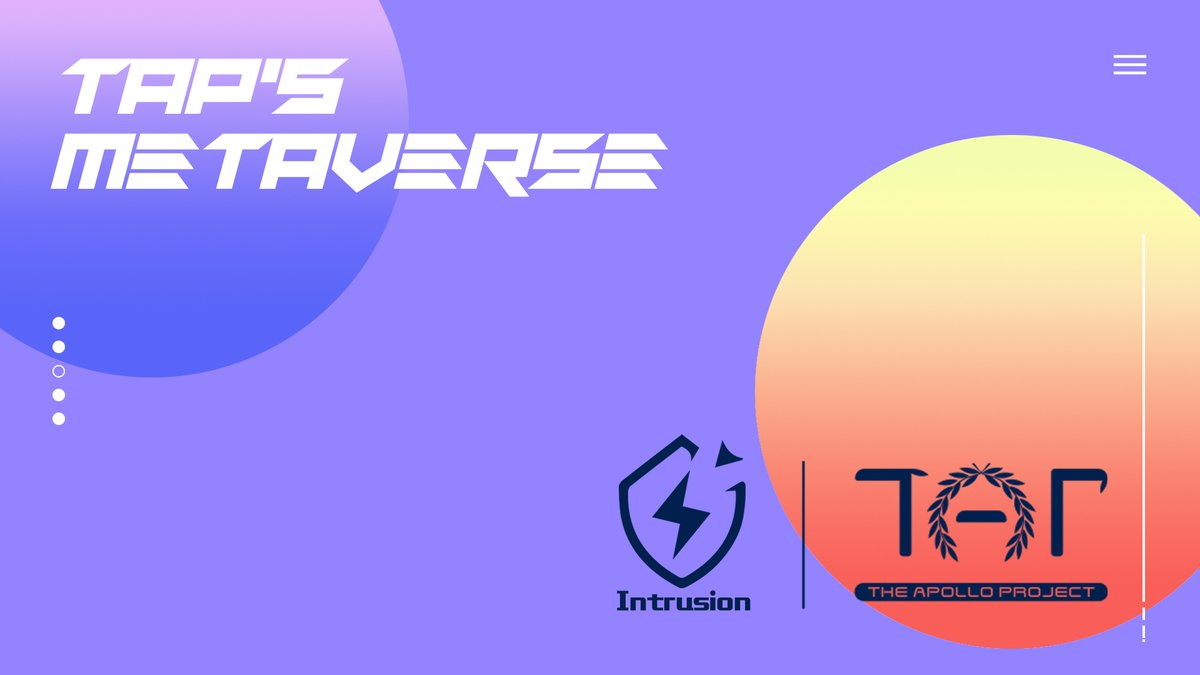 TAPLiveGames's tweet photo. New TAP Metaverse Member: Intrusion

🦢@Intrusion_NFT is one of the first invasion game of starship

♾#TAP and Intrusion will collaborate on NFT developments https://t.co/5JqgzIkMvq