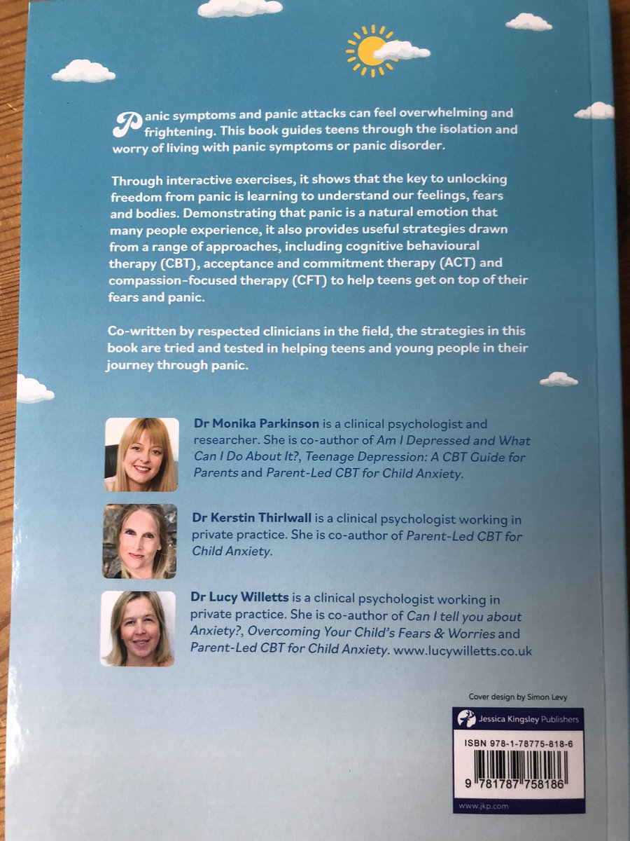 So proud of our self-help book for young people with panic symptoms as they navigate their way through the pandemic <a href="/JKPBooks/">JKP Books</a>