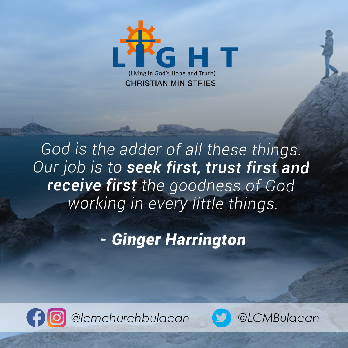 LCMBulacan's tweet photo. God is making a way for you!

#FirstThingsFirst 
#God https://t.co/QRCRpcWuGj