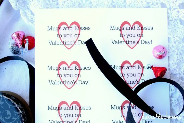 Looking for a cute gift idea? Grab this #printable for a fun mugs and kisses gift! buff.ly/2TZCrYJ