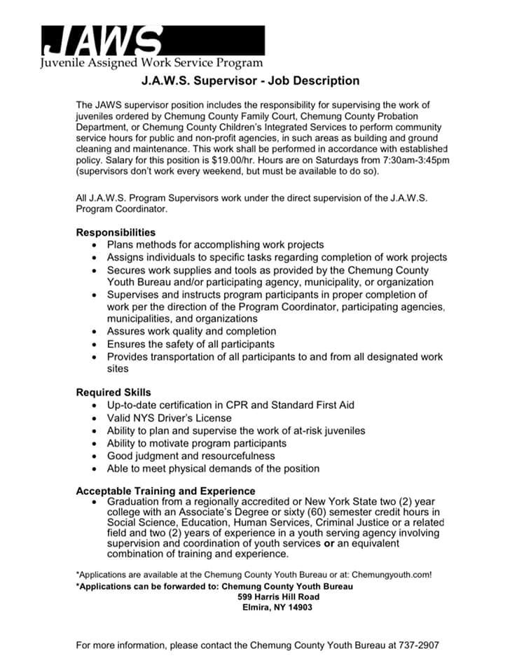 CSSWorkforceNY's tweet image. ‼️WE ARE HIRING‼️ The Chemung County Youth Bureau has various position across several Programs available, the J.A.W.S., SPOT, and Super Saturday Programs!!!
Check out each flyer for more information and how to apply!!!