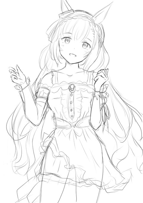 今日も少し描けたんで✒️ラフ出来た～!
普段からツイ少ないんで全部見せてくスタイルで行きま! 