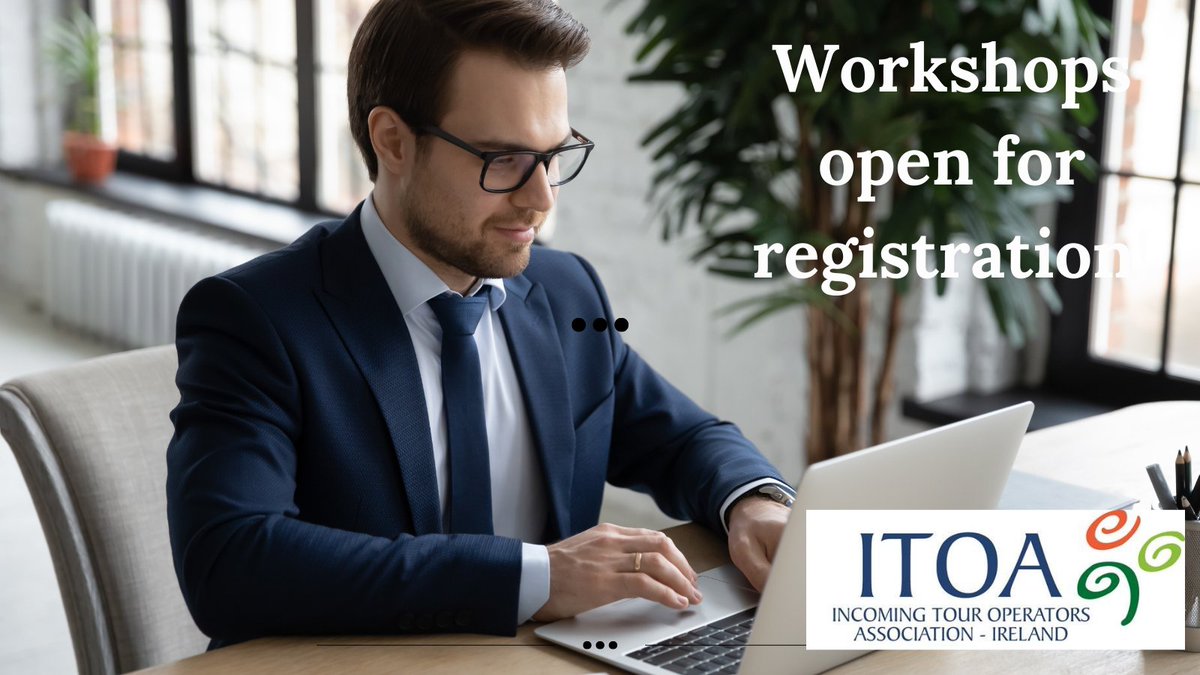Registration closes Fri 28th! Don't miss this opportunity to attend our Online Workshops with leading Irish incoming tour operators who deliver 700k visitors to the island each year itoa-ireland.com/workshops/ #tourismrecovery