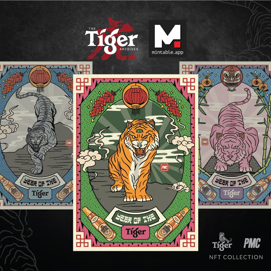 What time is it? 🐯It's TIGER #GIVEAWAY time!🐯
We're excited to partner with The Tiger Archives to give away🎁10x WL spots + 1x NFT!

⏰24 HRS ONLY⏰
🍺Follow @pestlemortarSEA &amp; <a href="/mintable_app/">Mintology by Mintable</a> 
🍺Like &amp; RT this post
🍺Tag 2 beer buddies!

📅WL Mint: 28 JAN
📅Public Mint: 30 JAN