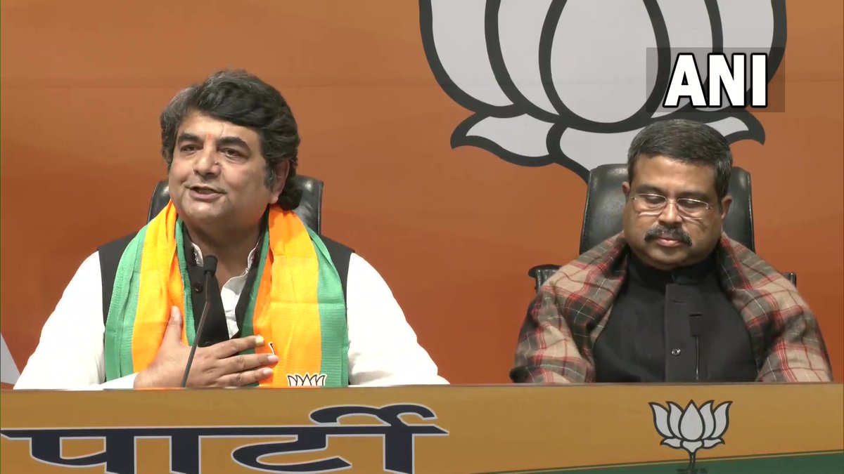 ANI's tweet photo. I spent 32 years in one political party (Congress). But that party has not remained the same as it was before. I will work as a 'Karyakarta' towards fulfilling PM Modi's dreams for India: RPN Singh on joining Bharatiya Janata Party https://t.co/lxjA3fgUoq