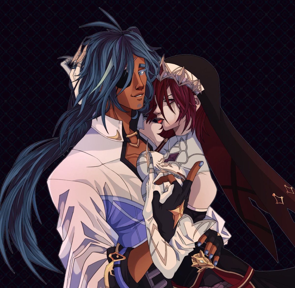 Some little old KaeRosa fanart
Love them with all my heart,,,

#Kaeya #Rosaria #原神 #GenshinImpact #Rosakae #Kaesaria #Kaerosa