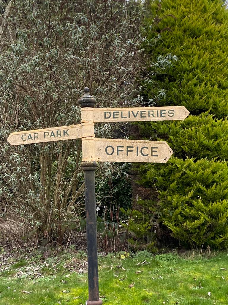 Our new yard is so huge we need directions! 😂