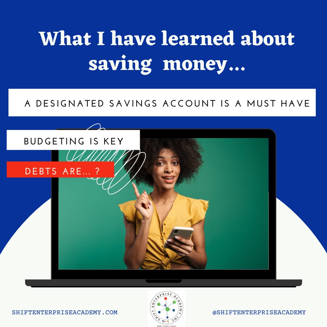 SHIFTVentures's tweet photo. Save Your Money: Whether its for college, business or a rainy day, its always important to set a $ away.
#LaunchingIntoE_Commerce
#Entrepreneurs
#TheSHIFTApproach
#SHIFTEnterprisers
#AfroTech
#Africa https://t.co/MAbT2wICce