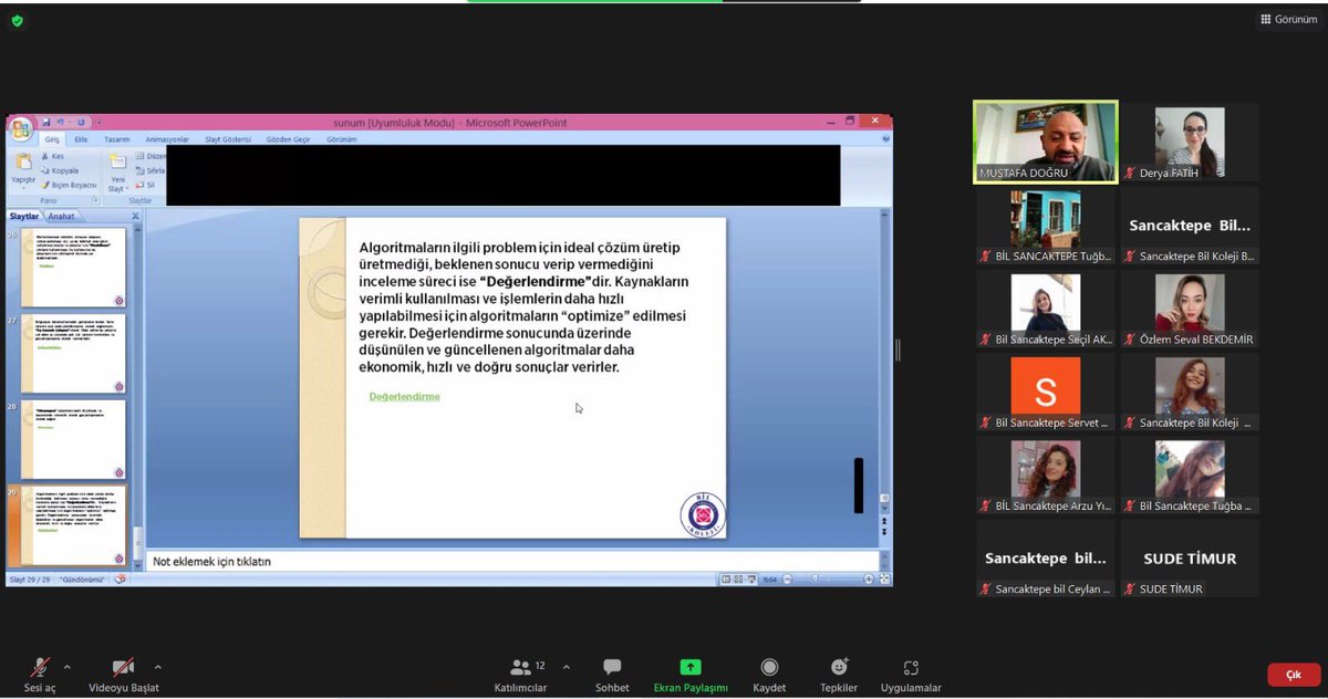 bilsancaktepe's tweet photo. Rehberlik koordinatörümüz Burcu Güney in  öğretmenlerimize “ Mentorluk ve Koçluk sisteminde yeni yaklaşımlar”  konulu online semineri yapıldı. https://t.co/QXEWokvFU6