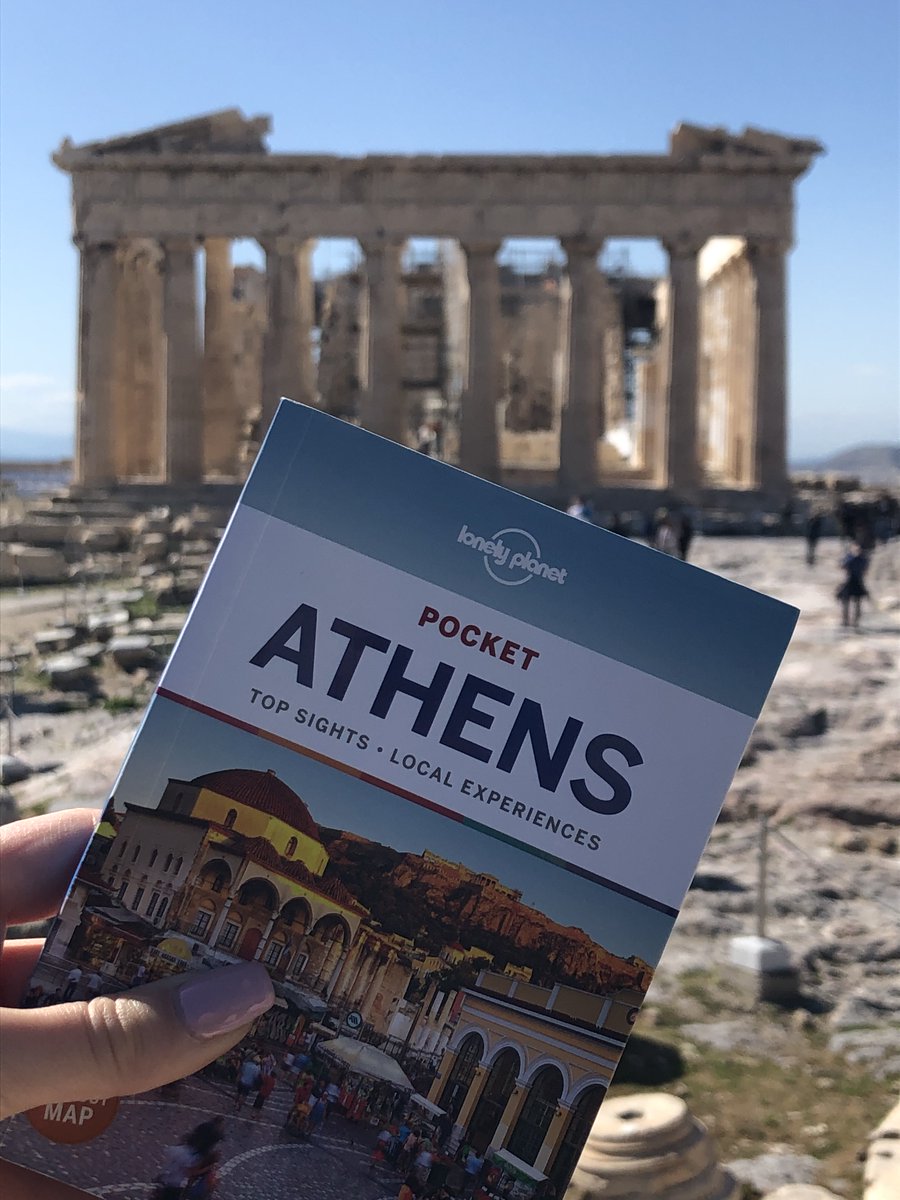 lonelyplanet's tweet photo. 📣 Calling all travelers! 📣
Do you have a photo of your Lonely Planet guidebook in the wild? 📷 📚
👉 Tweet them + #LPintheWild & we'll feature our faves.
Here's Nelli in Athens, Greece 🇬🇷, a city that's a heady mix of ancient history and contemporary cool. https://t.co/y1ERnGAQyl