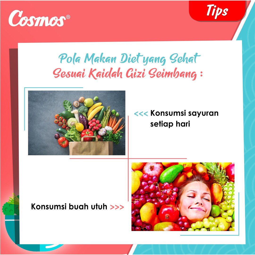 cosmosonline's tweet photo. Hindari lemak jenuh. Berarti makan roti jangan pakai mentega banyak ya Keluarga Cosmos atau jika perlu diganti selai buah yang homemade aja deh,
Jangan lupa like, komen dan share!
#BanggaCosmos #BanggaBuatanIndonesia #HariGizi #MixerCosmos https://t.co/fAmxsaoCyk