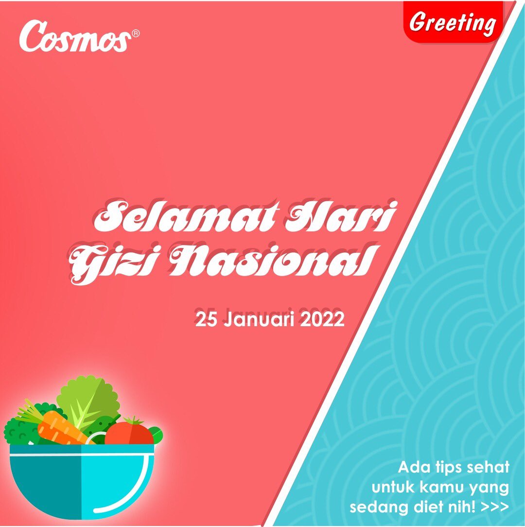 cosmosonline's tweet photo. Hindari lemak jenuh. Berarti makan roti jangan pakai mentega banyak ya Keluarga Cosmos atau jika perlu diganti selai buah yang homemade aja deh,
Jangan lupa like, komen dan share!
#BanggaCosmos #BanggaBuatanIndonesia #HariGizi #MixerCosmos https://t.co/fAmxsaoCyk