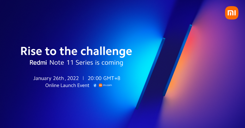 Xiaomi_PH's tweet photo. #RiseToTheChallenge with the Redmi Note 11 Series. Catch the Global Launch Event tonight at 8PM.
