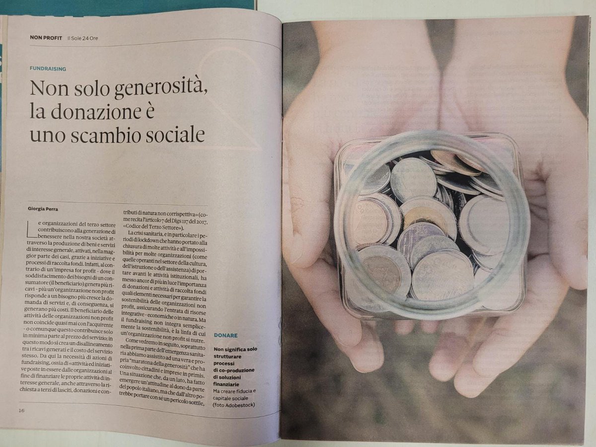 FRSchool's tweet photo. 📰Oggi in edicola con @sole24ore una guida dedicata al #terzosettore che parla di #sostenibilità #impatto #fundraising #registrounico #fisco #ets realizzata con il contributo, tra gli altri, di AICCON e @FRSchool. https://t.co/LfokgiwOpv