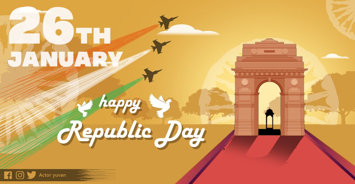 To the heroes of the Nation, To the people of the Nation.
Happy republic Day 🇮🇳